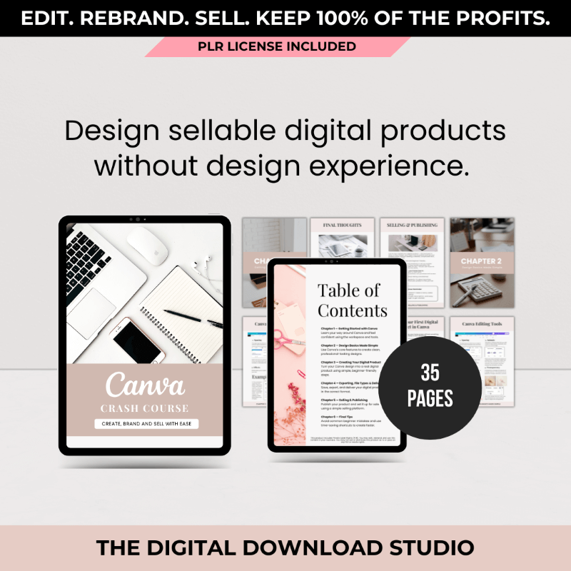 Canva Crash Course (Beginner Edition) - The Digital Download Studio