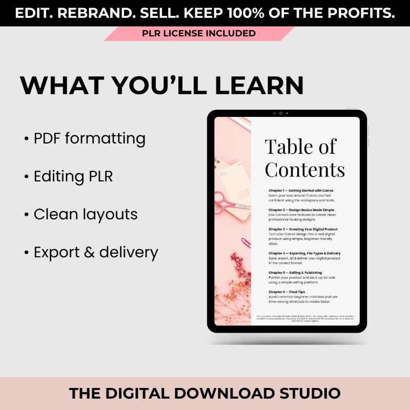 What you'll learn - The Digital Download Studio