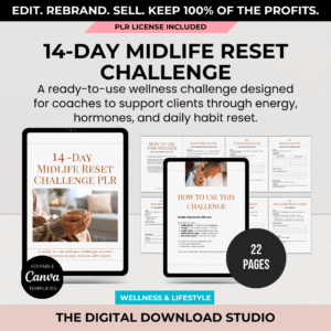 14-Day Midlife Reset Challenge - The Digital Download Studio