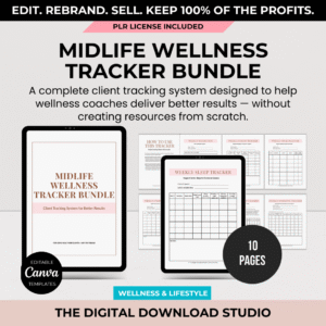 Midlife Wellness Tracker Bundle - The Digital Download Studio